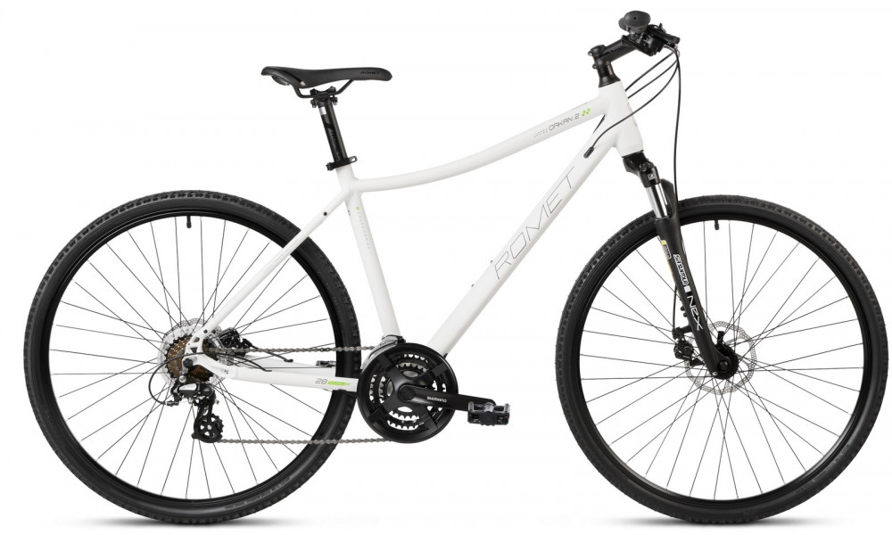 Bicycle Romet Orkan 2 D 2025 white-graphite-aquamarine 