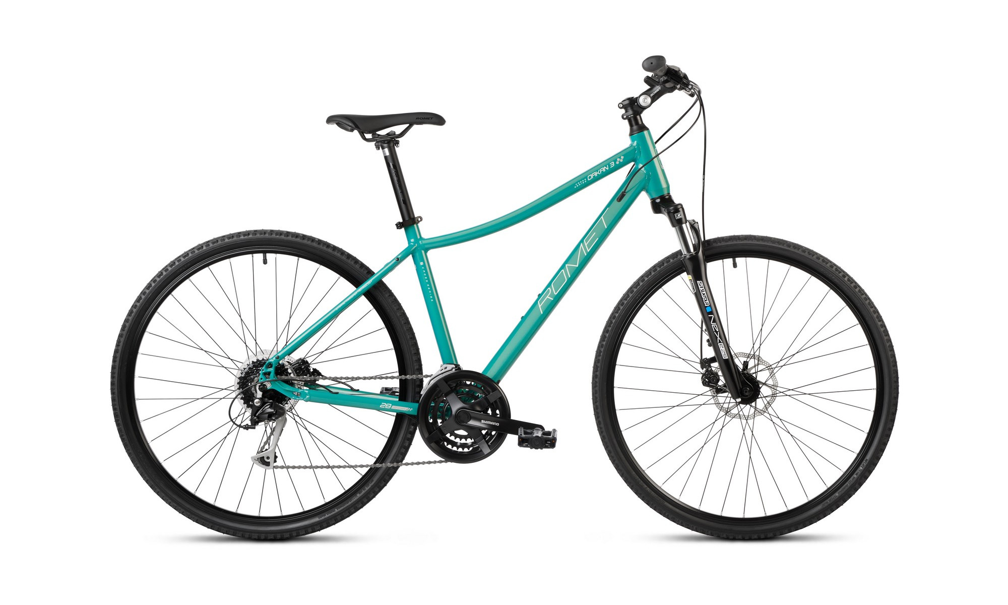 Bicycle Romet Orkan 3 D 2025 turquoise-white-silver 