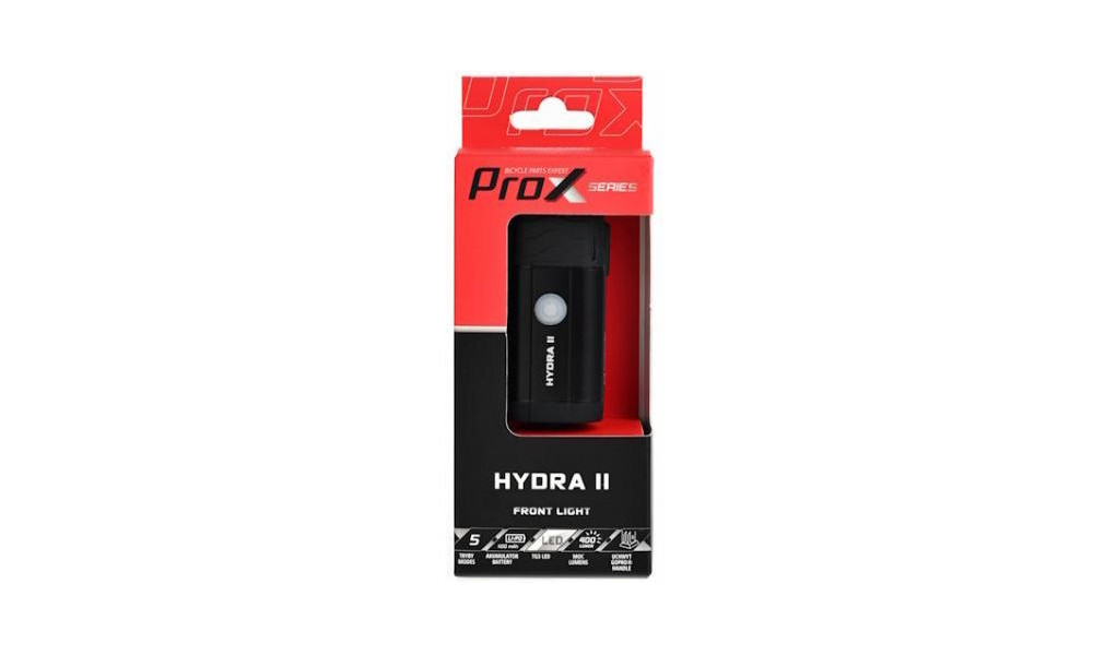 Передняя лампа ProX Hydra II TG3 LED + 2xSMD 400Lm USB - 3