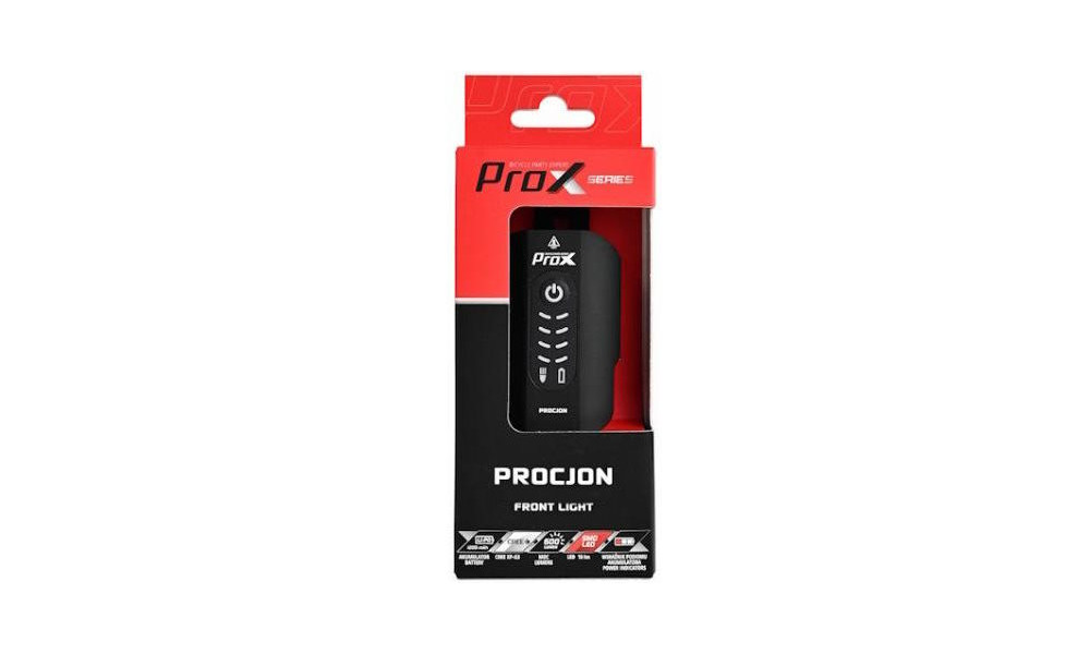 Передняя лампа ProX Procjon CREE XP-G2 LED + 2xSMD 600Lm USB - 3