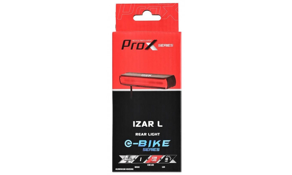 Задняя лампа ProX Izar L COB LED E-bike DC3.7V-12V for carrier - 2