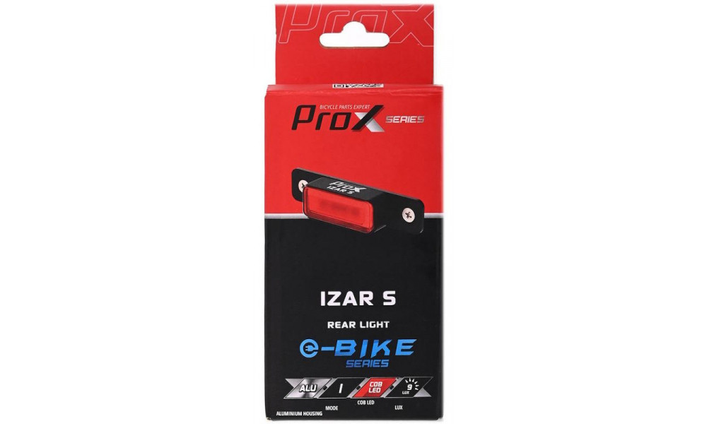 Задняя лампа ProX Izar S COB LED E-bike DC3.7V-12V for carrier - 2