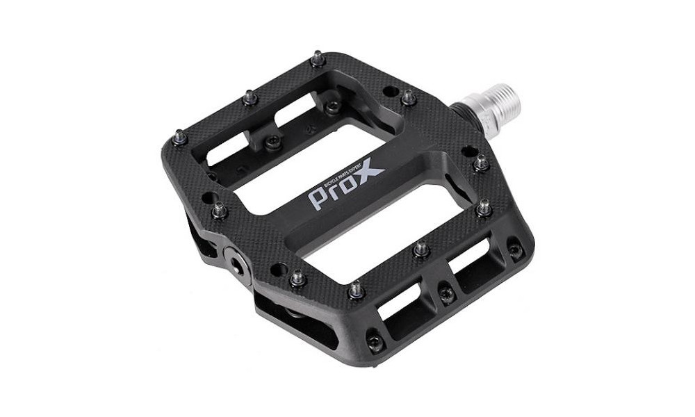 Педали ProX Base Pro 26 plastic Pins axle Cr-Mo black - 1