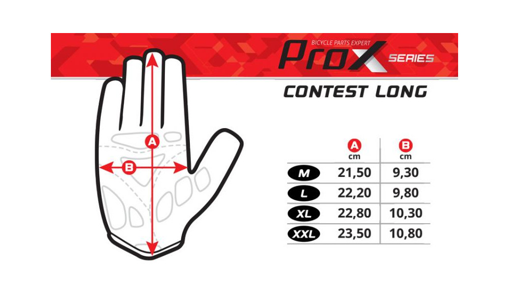 Gloves ProX Contest Long grey - 2