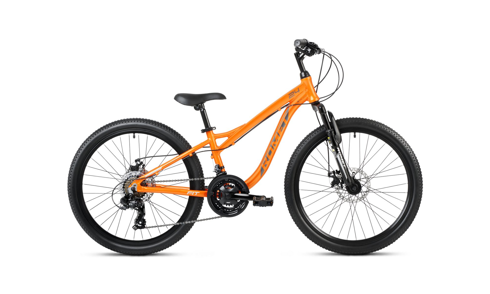 Bicycle Romet Rambler FIT 24 2025 orange-silver 