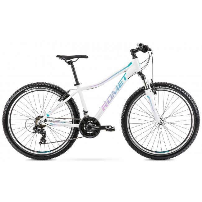 Bicycle Romet Jolene 6.1 2025 white-green-violet