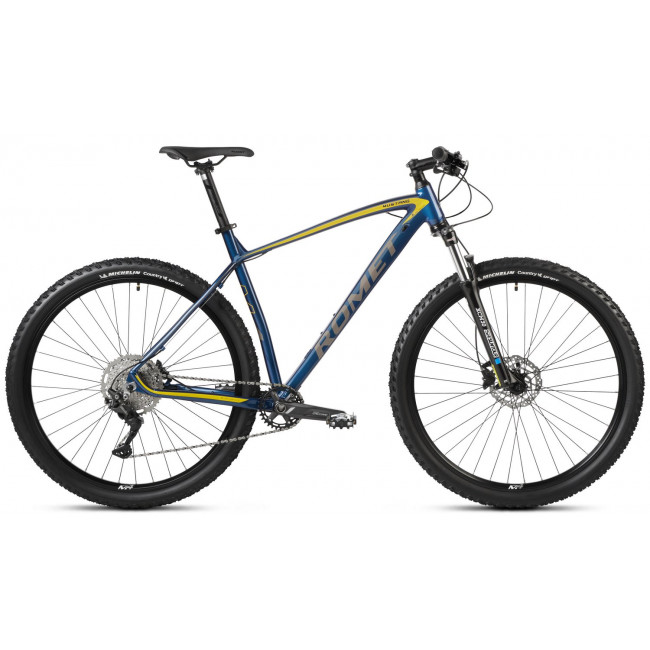 Bicycle Romet Mustang M4 2025 blue-yellow