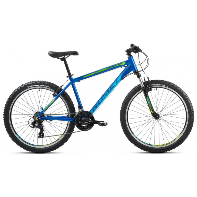 Bicycle Romet Rambler R6.1 2025 dark blue-lemon