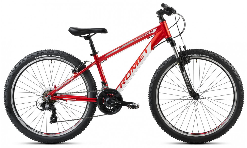 Bicycle Romet Rambler R6.1 2025 red-white-grey 