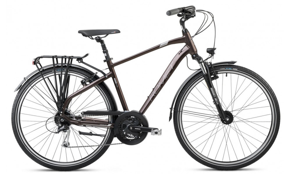 Bicycle Romet Wagant 7 2024 dark brown-grey 