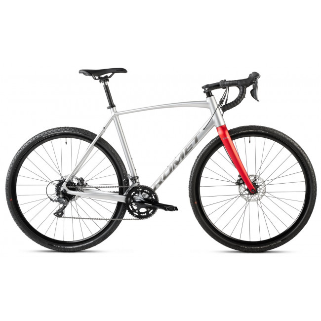 Велосипед Romet Aspre 1 2024 silver-red