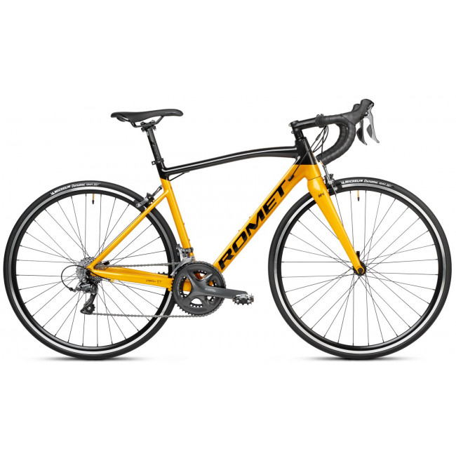 Bicycle Romet Huragan 2 2024 black-mustard