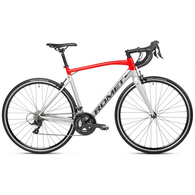 Bicycle Romet Huragan 3 2024 red-silver-graphite