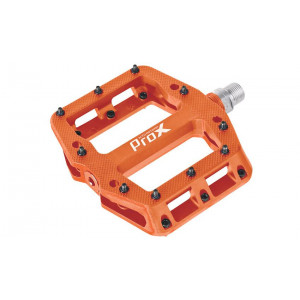 Педали ProX Base Pro 26 plastic Pins axle Cr-Mo orange