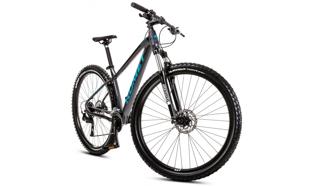 Bicycle Romet Mustang M1 CS 2024 anthracite-turquoise - 1