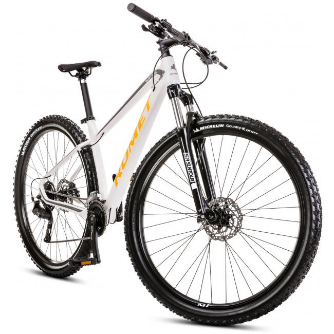 Bicycle Romet Mustang M1 CS 2024 white-yellow