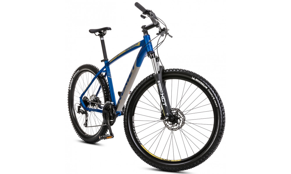 Bicycle Romet Rambler R7.3 2024 blue-yellow - 1