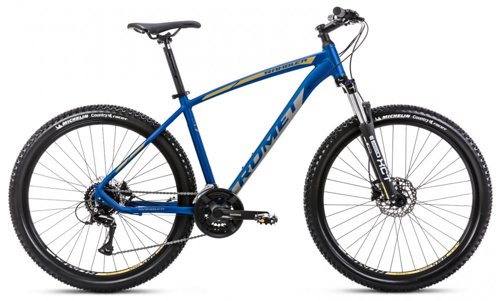 Bicycle Romet Rambler R7.3 2025 blue-yellow - 2