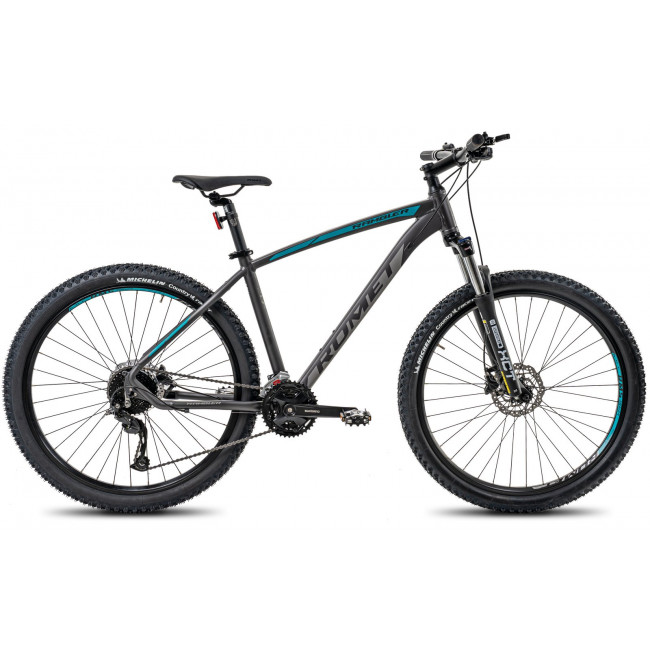 Bicycle Romet Rambler R7.4 2025 graphite-silver-turquoise