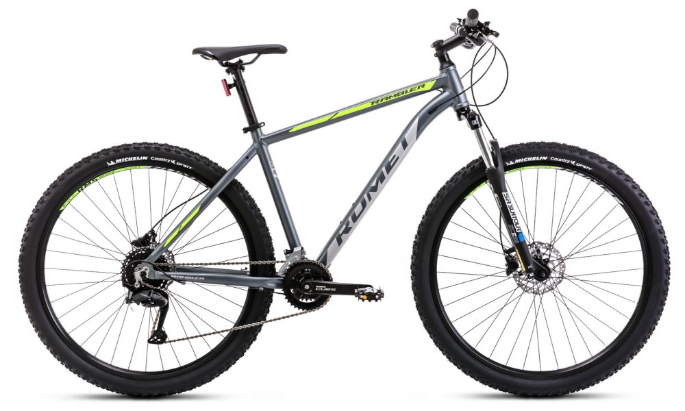 Bicycle Romet Rambler R9.2 CS 2025 grey-green-silver - 1