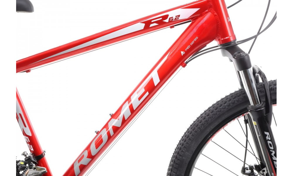 Bicycle Romet Rambler R6.2 26" 2022 red-white - 15