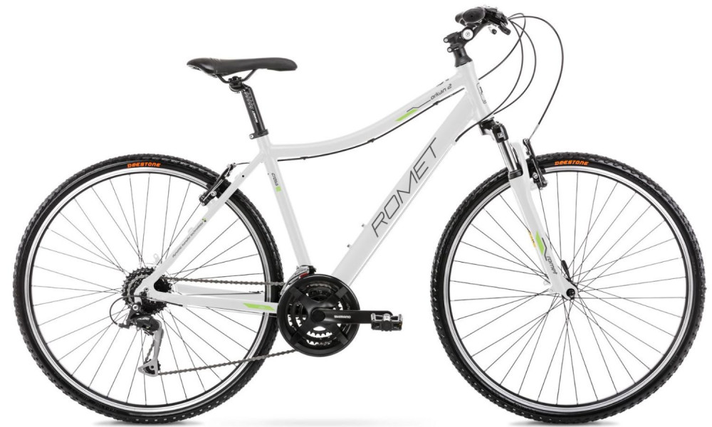 Bicycle Romet Orkan 2 D 28" 2022 white-green - 15