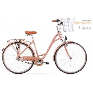Bicycle Romet Art Deco Eco pink mat