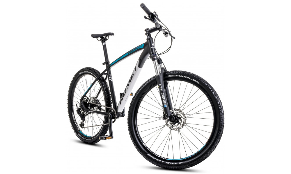 Bicycle Romet Rambler R7.3 CS 2024 black-turquoise-silver - 8