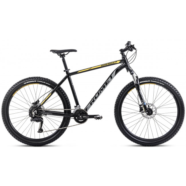 Bicycle Romet Rambler R7.2 CS 2025 black-grey-yellow