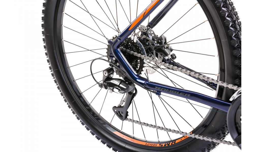 Bicycle Romet Rambler R7.3 2025 dark blue-orange - 3