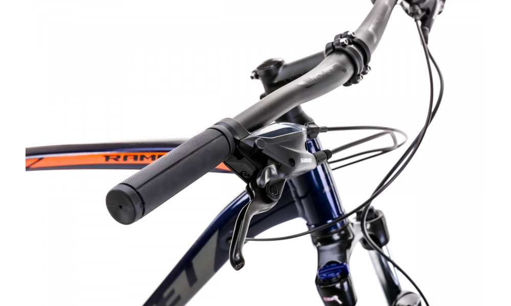 Bicycle Romet Rambler R7.3 2025 dark blue-orange - 4