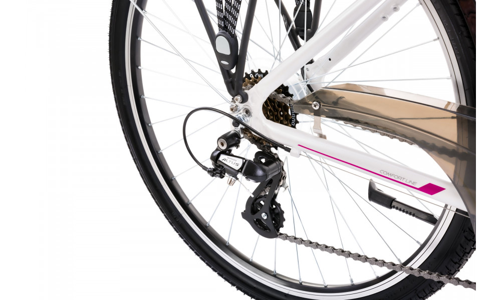 Bicycle Romet Gazela 26 2 2024 white-pink - 2