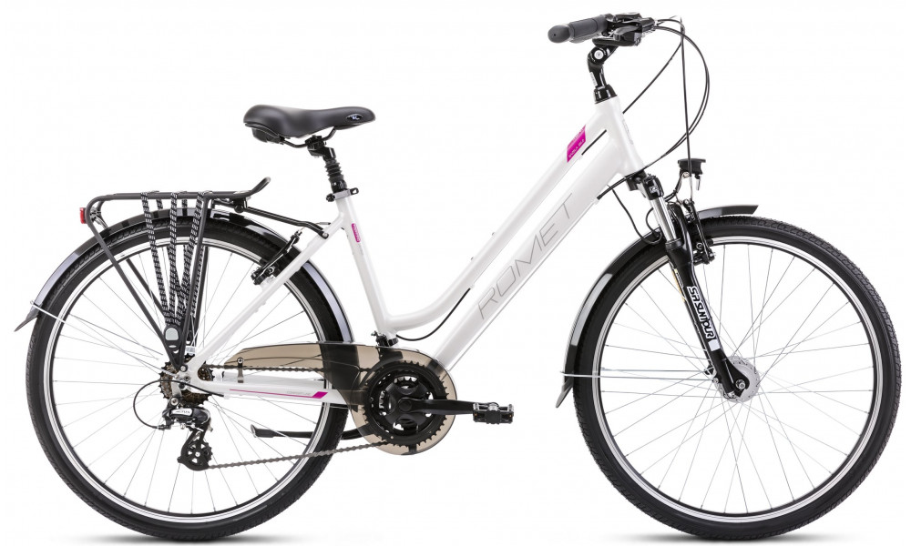 Bicycle Romet Gazela 26 2 2024 white-pink - 6