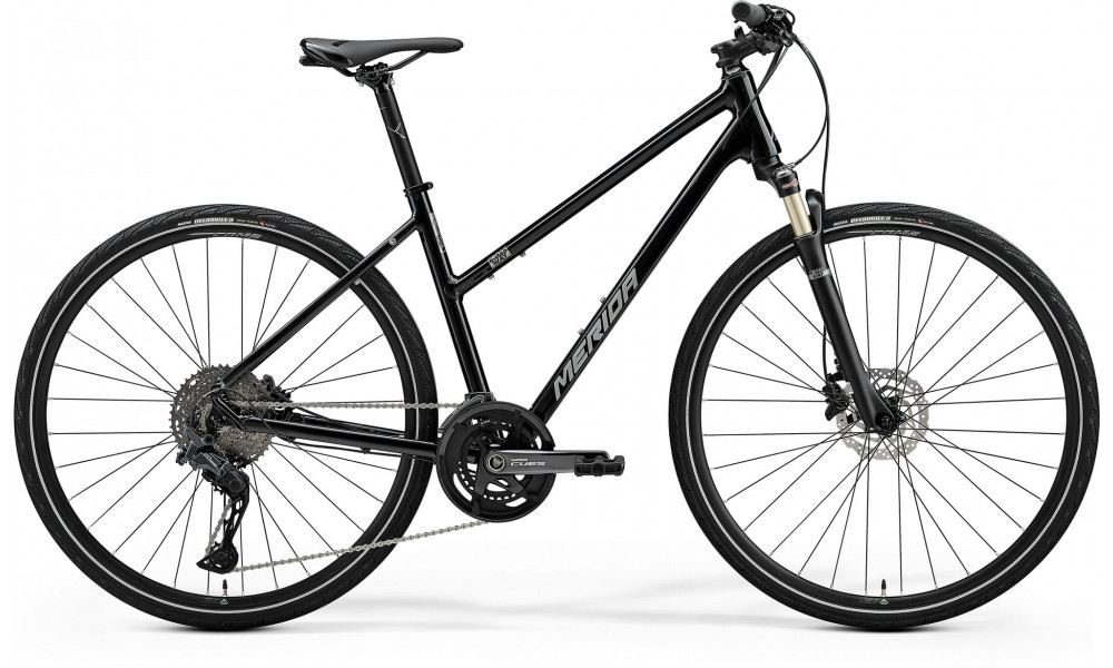 Bicycle Merida Crossway 700 III1 Lady glossy black(silver) 