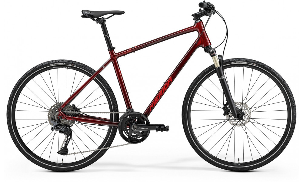 Bicycle Merida Crossway 700 III1 dark strawberry(red) 