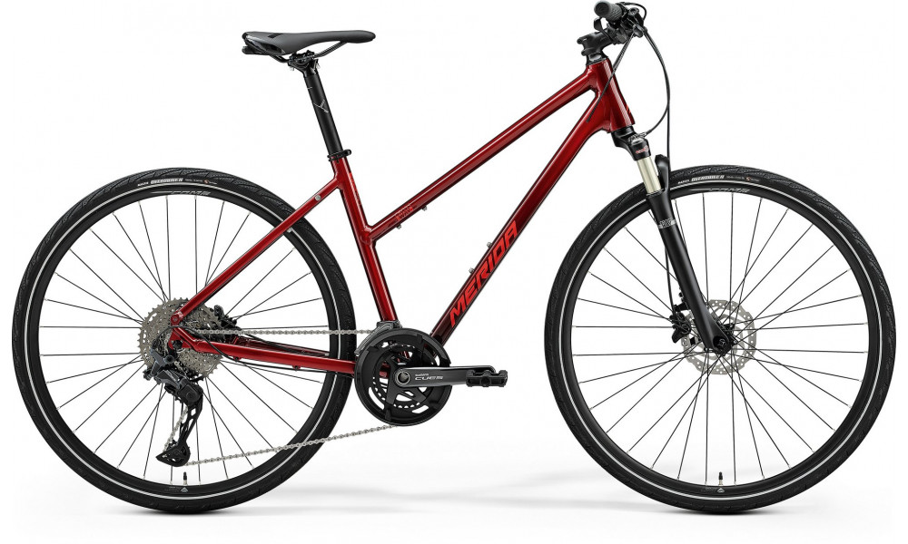 Bicycle Merida Crossway 700 III1 Lady dark strawberry(red) 