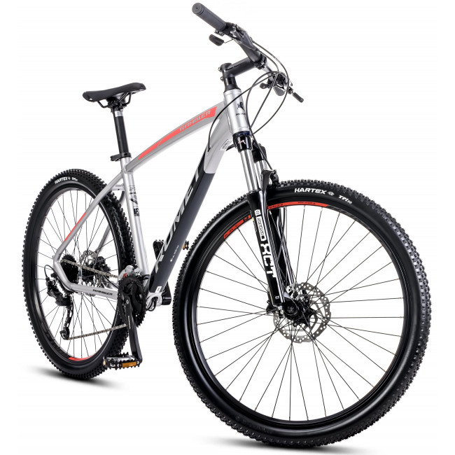 Bicycle Romet Rambler R7.4 2025 silver-red-graphite