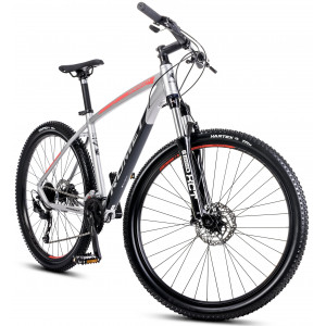 Bicycle Romet Rambler R7.4 2024 silver-red-graphite