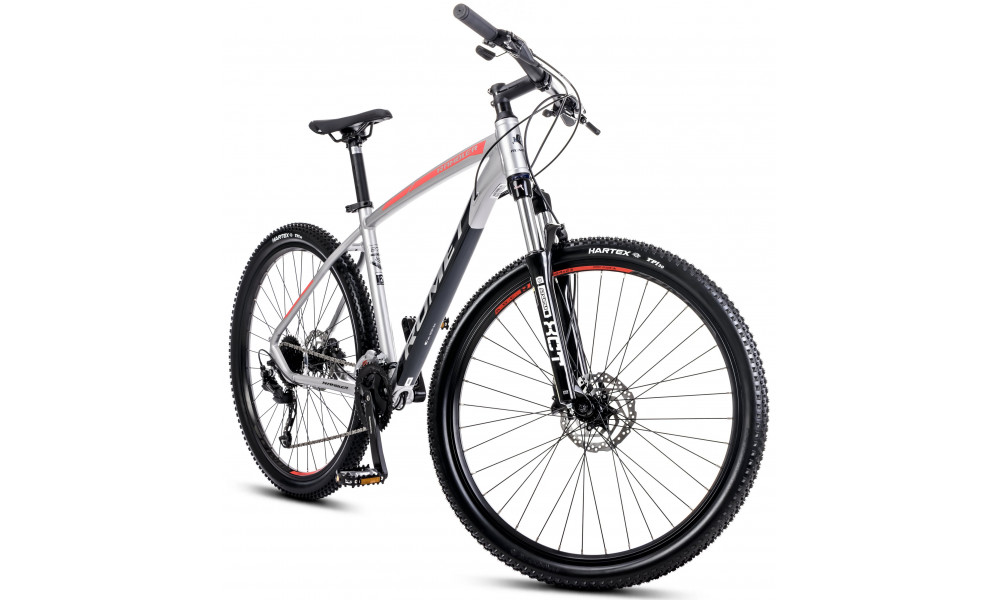 Bicycle Romet Rambler R7.4 2025 silver-red-graphite - 1