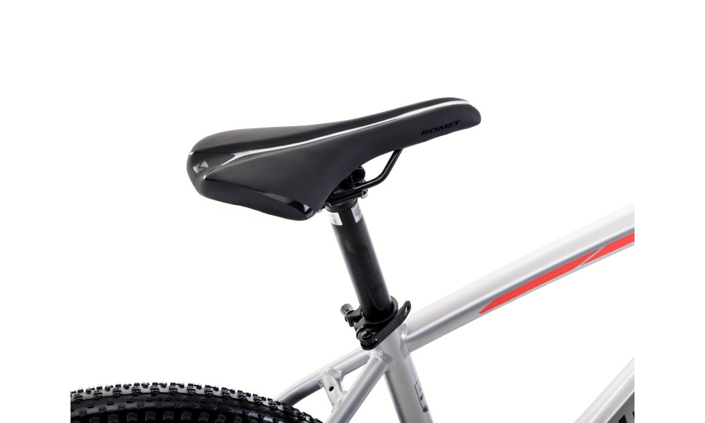 Bicycle Romet Rambler R7.4 2025 silver-red-graphite - 3