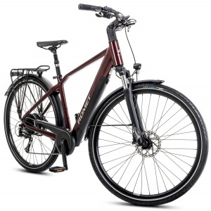Электрический велосипед Romet e-Wagant 1.0 504WH 2024 bordo