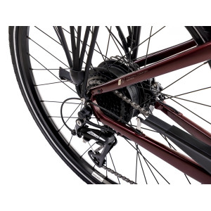 Электрический велосипед Romet e-Wagant 1.0 504WH 2024 bordo