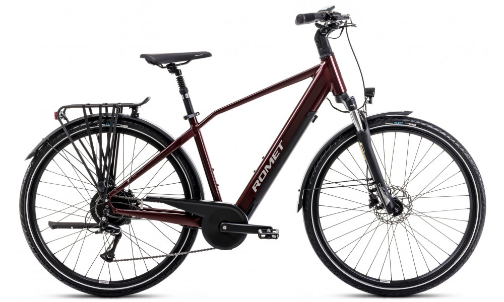 E-bike Romet e-Wagant 1.0 504WH 2025 bordo - 10