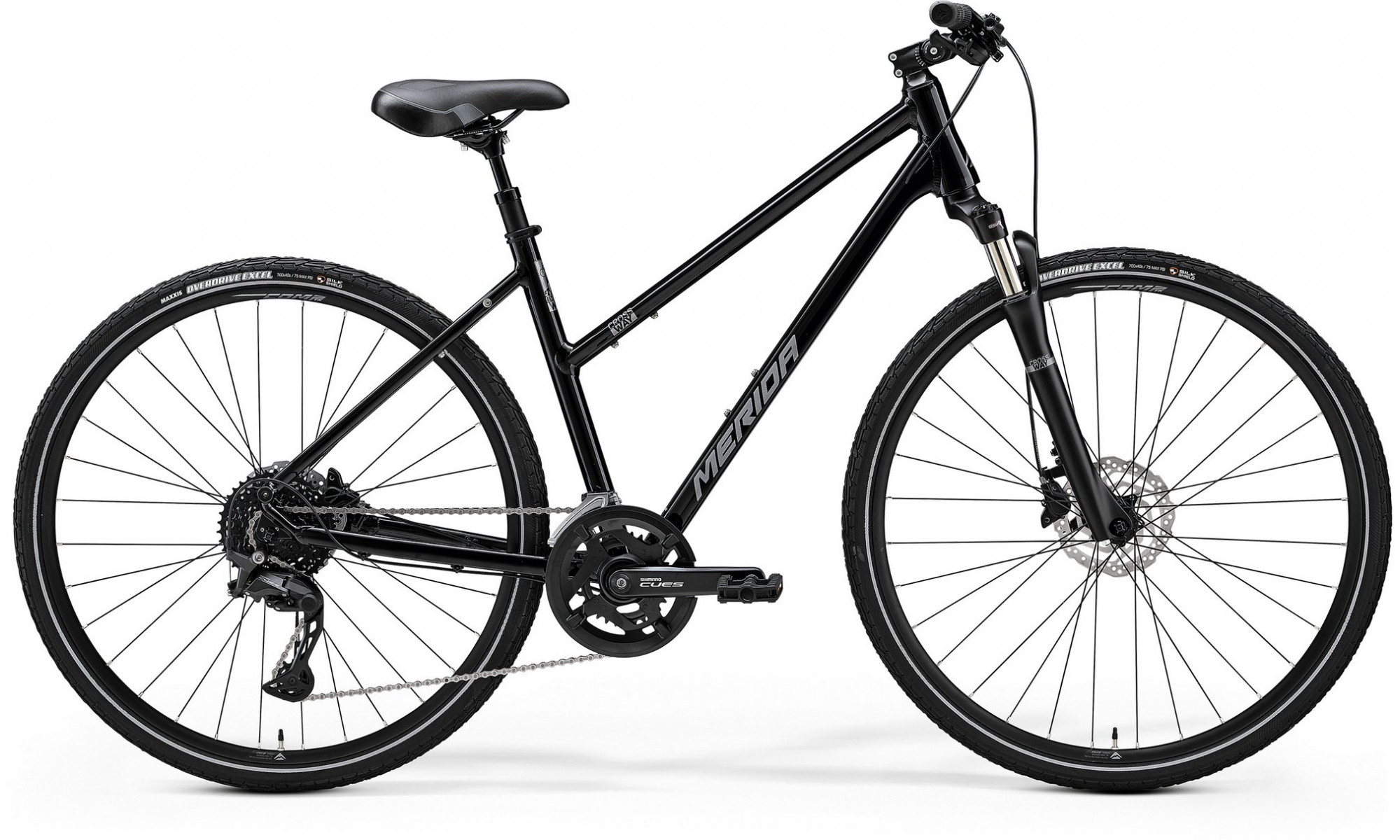 Bicycle Merida Crossway 300 III2 Lady glossy black(silver) 