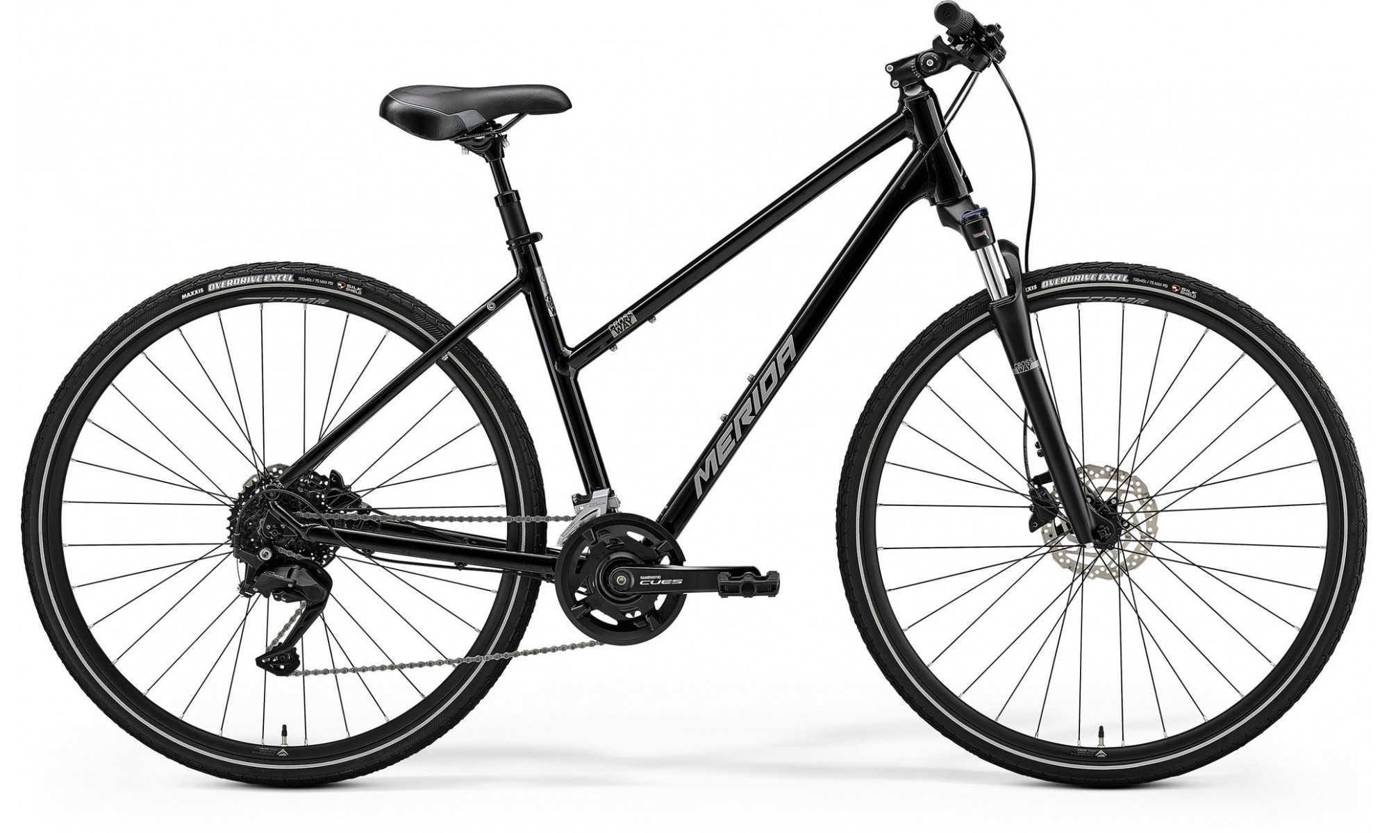 Велосипед Merida Crossway 100 III2 Lady glossy black(silver) 