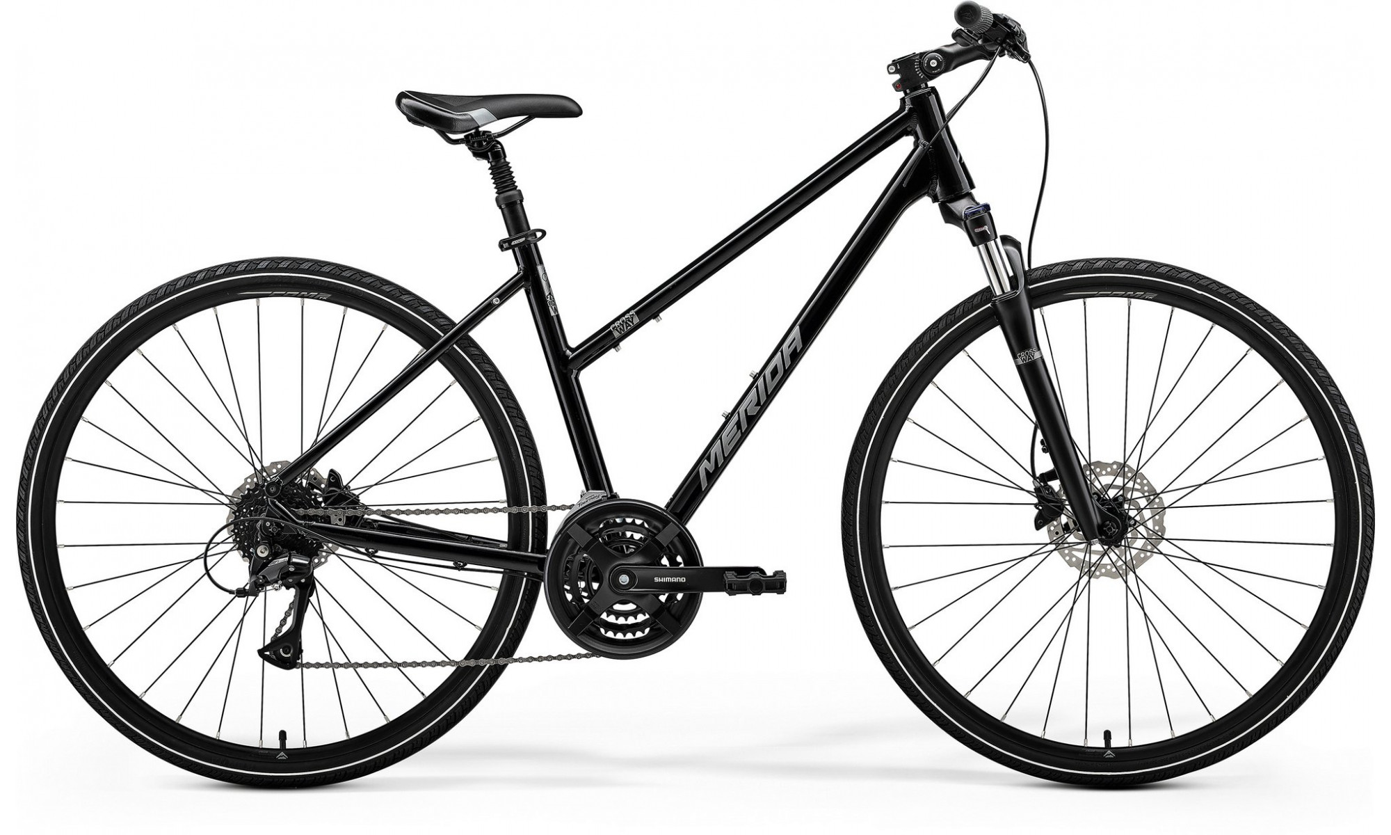 Bicycle Merida Crossway 20 III1 Lady black(silver) 