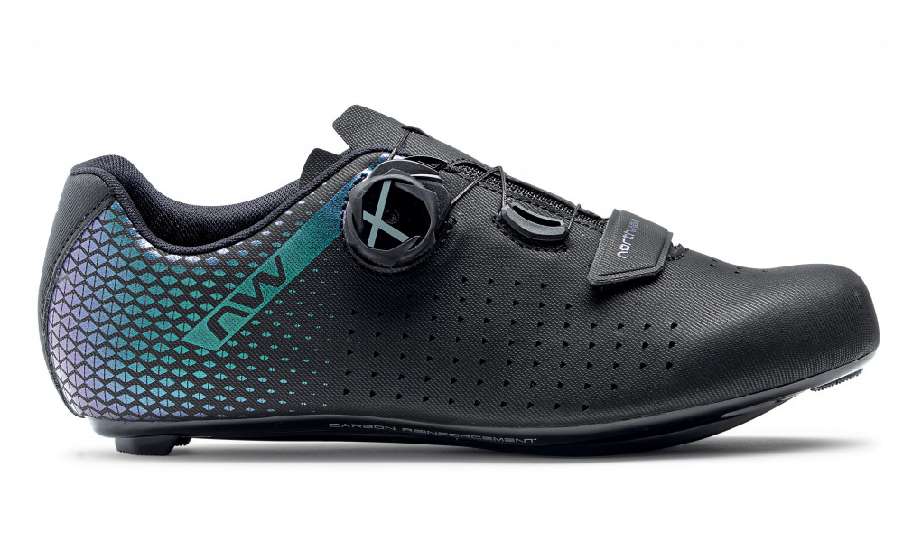 Cycling shoes Northwave Core Plus 2 WMN Road black-iridescent - 4