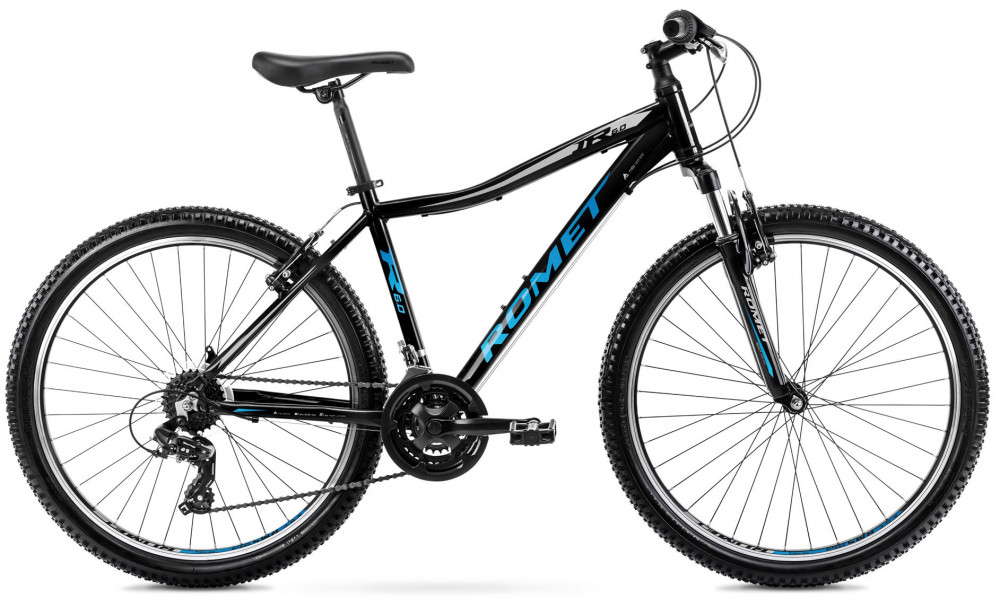 Bicycle Romet Rambler R6.0 JR 2025 black-blue-silver 