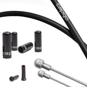 Brake cable set Capgo BL stainless PTFE for Shimano/Sram Road black