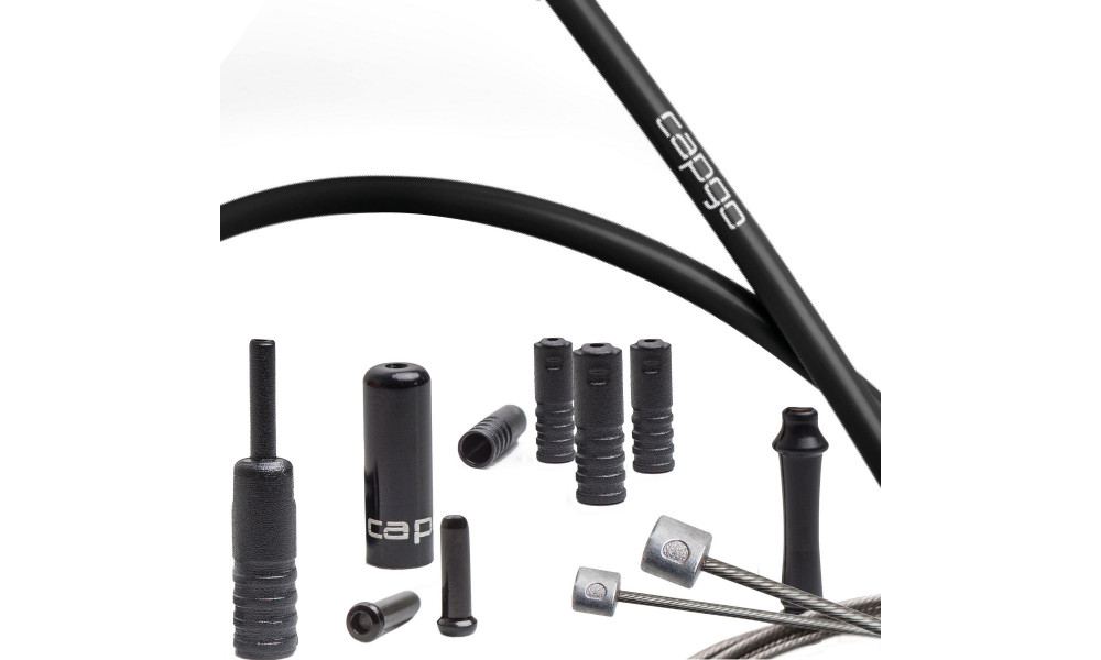 Комплект тросов переключателя Capgo BL slick PTFE for Campy Road black 